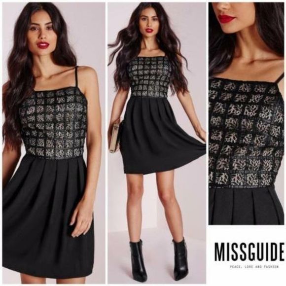Missguided Dresses & Skirts - Missguided Skater Dress Size 2 US XS 9799 Black